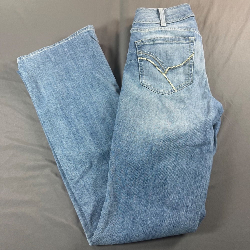 Ariat REAL Brianna Oklahoma Bootcut Jeans 28L 10044386 Blue Denim Mid Rise